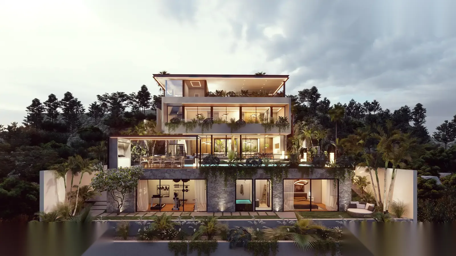 SKYHILL VILLA — interior view 2