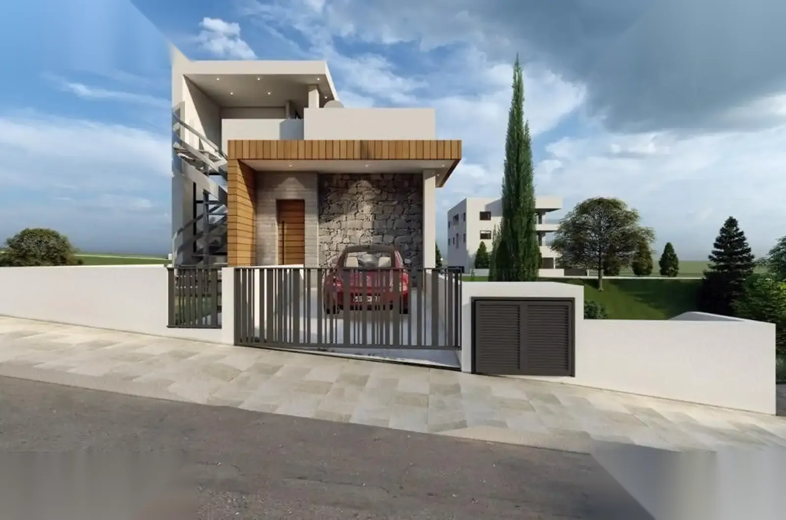 HILLSIDE VILLA — interior view 1