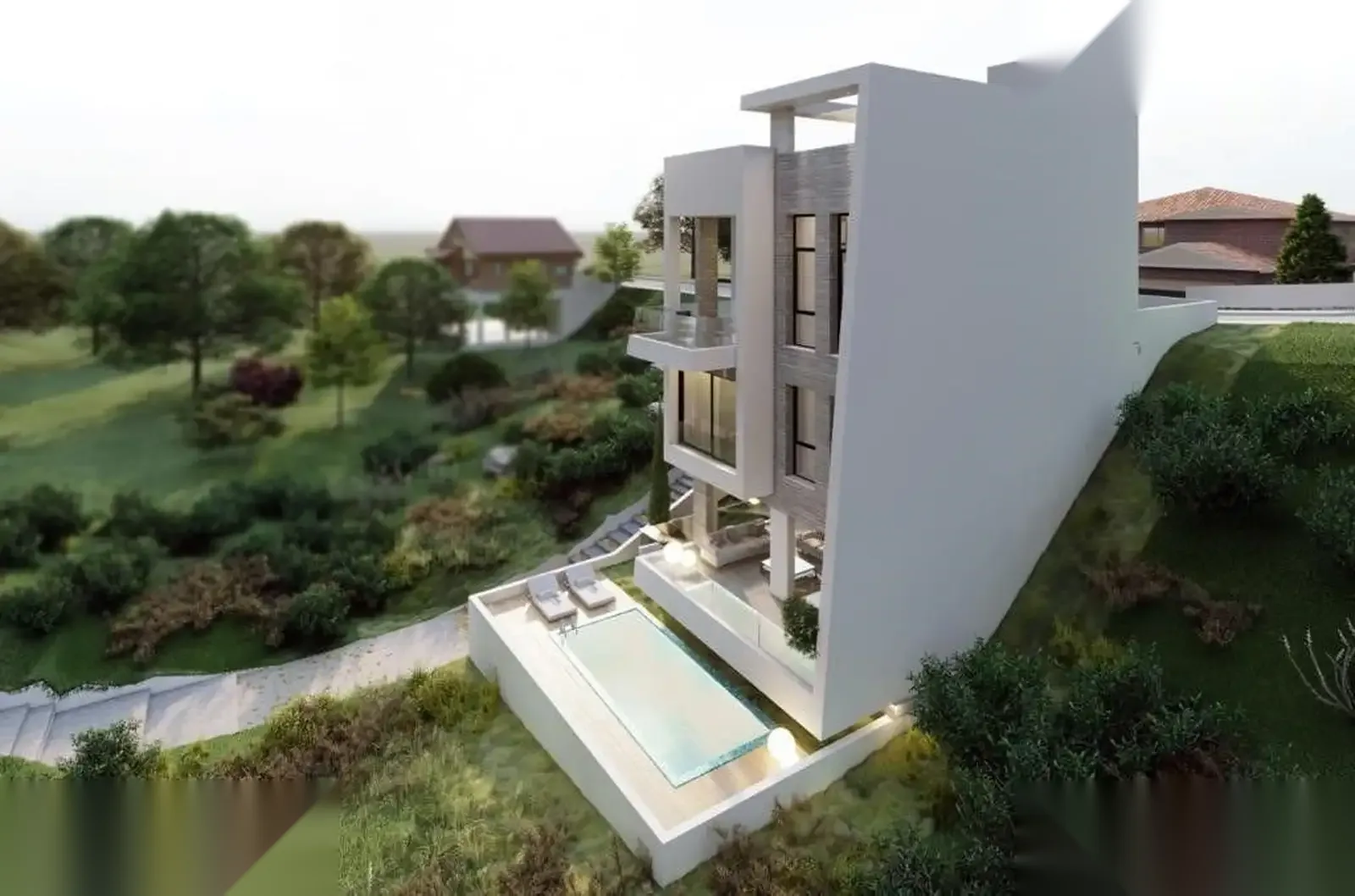 HILLSIDE VILLA — interior view 3