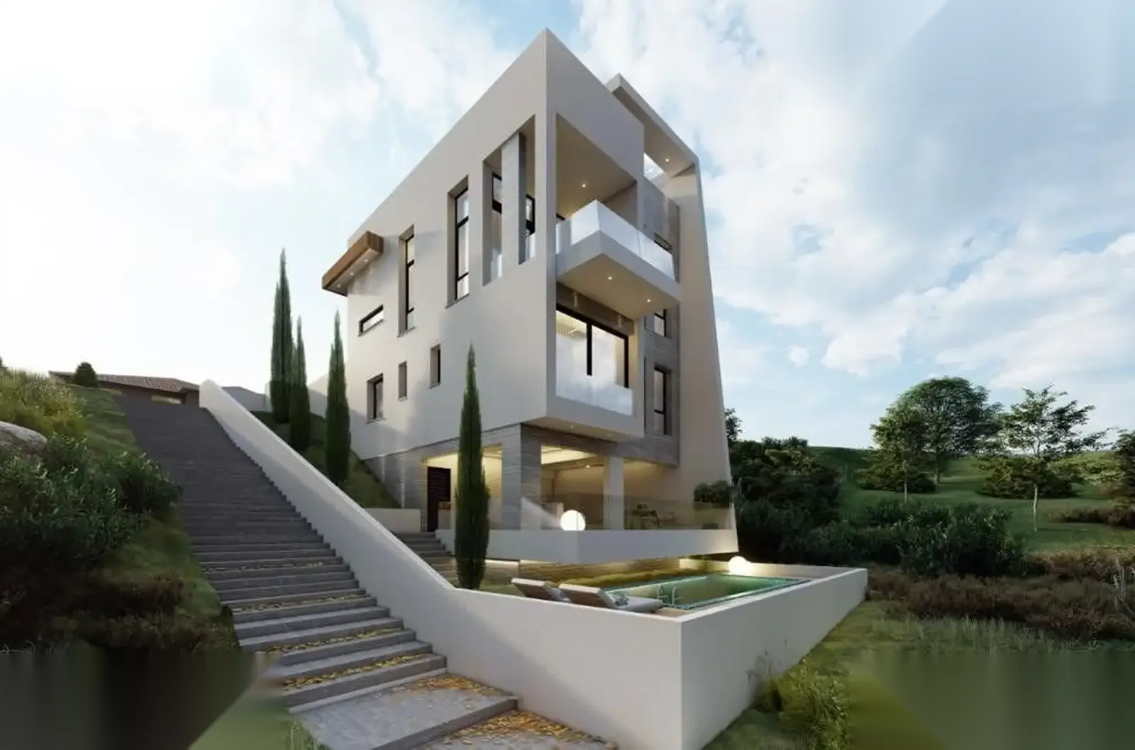 HILLSIDE VILLA — interior view 4